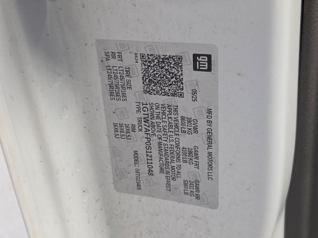 2025 GMC Savana 2500 Work Van