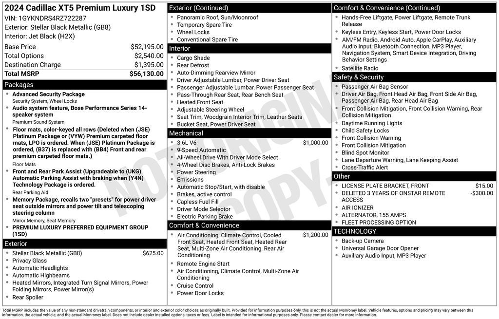 2024 Cadillac XT5 Premium Luxury