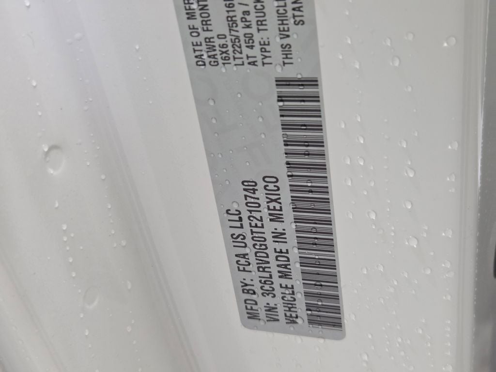 2026 RAM ProMaster 2500 High Roof