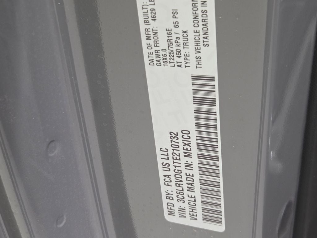 2026 RAM ProMaster 2500 High Roof