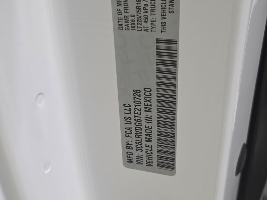 2026 RAM ProMaster 2500 High Roof