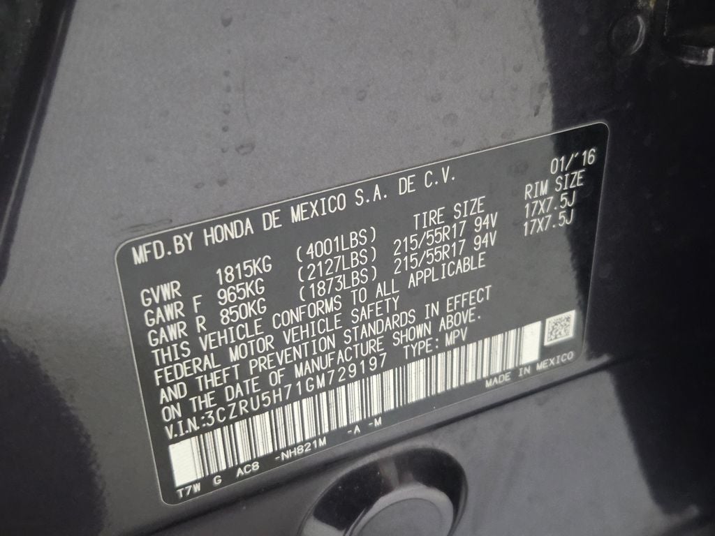 2016 Honda HR-V EX-L w/Navigation