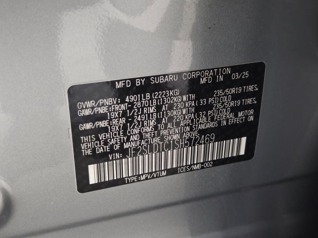 2025 Subaru Forester Touring