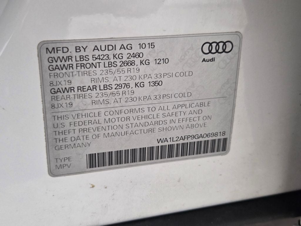 2016 Audi Q5 2.0T Premium Plus quattro
